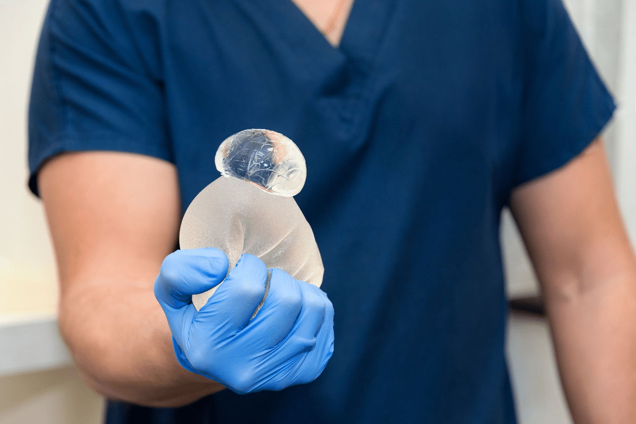 Ruptured breast implant